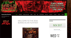 Desktop Screenshot of buriedalivefilmfest.com
